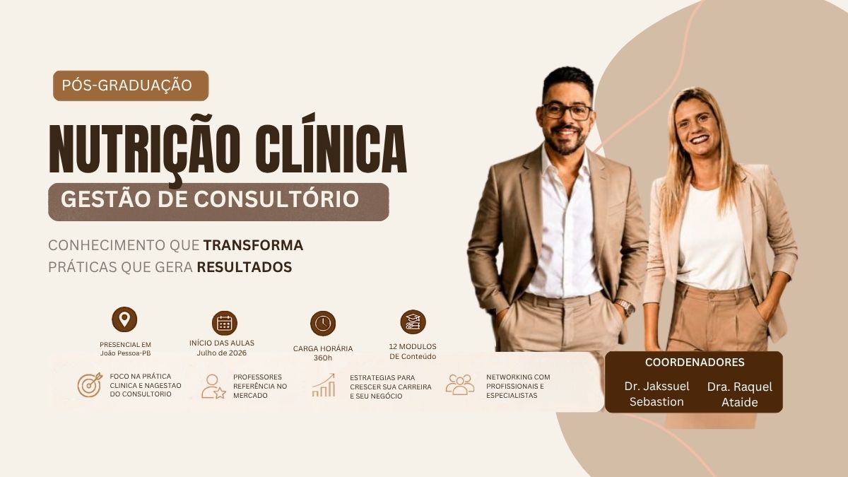 NUTRIÇÃO CLÍNICA E GESTÃO DE CONSULTÓRIO